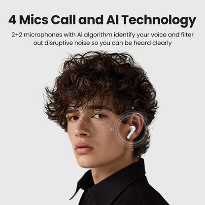 Handsfree Bluetooth UGREEN HiTune T3 Pro WS206, TWS, ANC, MultiPoint, Valkoinen