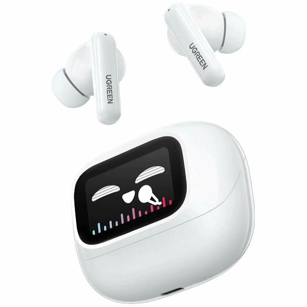 Handsfree Bluetooth UGREEN HiTune T6 Magic WS211, TWS, ANC, MultiPoint, Valkoinen