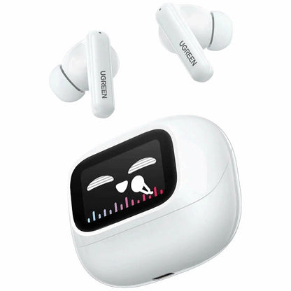 Handsfree Bluetooth UGREEN HiTune T6 Magic WS211, TWS, ANC, MultiPoint, Valkoinen