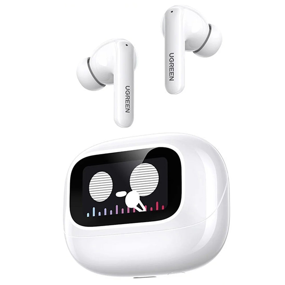 Handsfree Bluetooth UGREEN HiTune T6 Magic WS211, TWS, ANC, MultiPoint, Valkoinen
