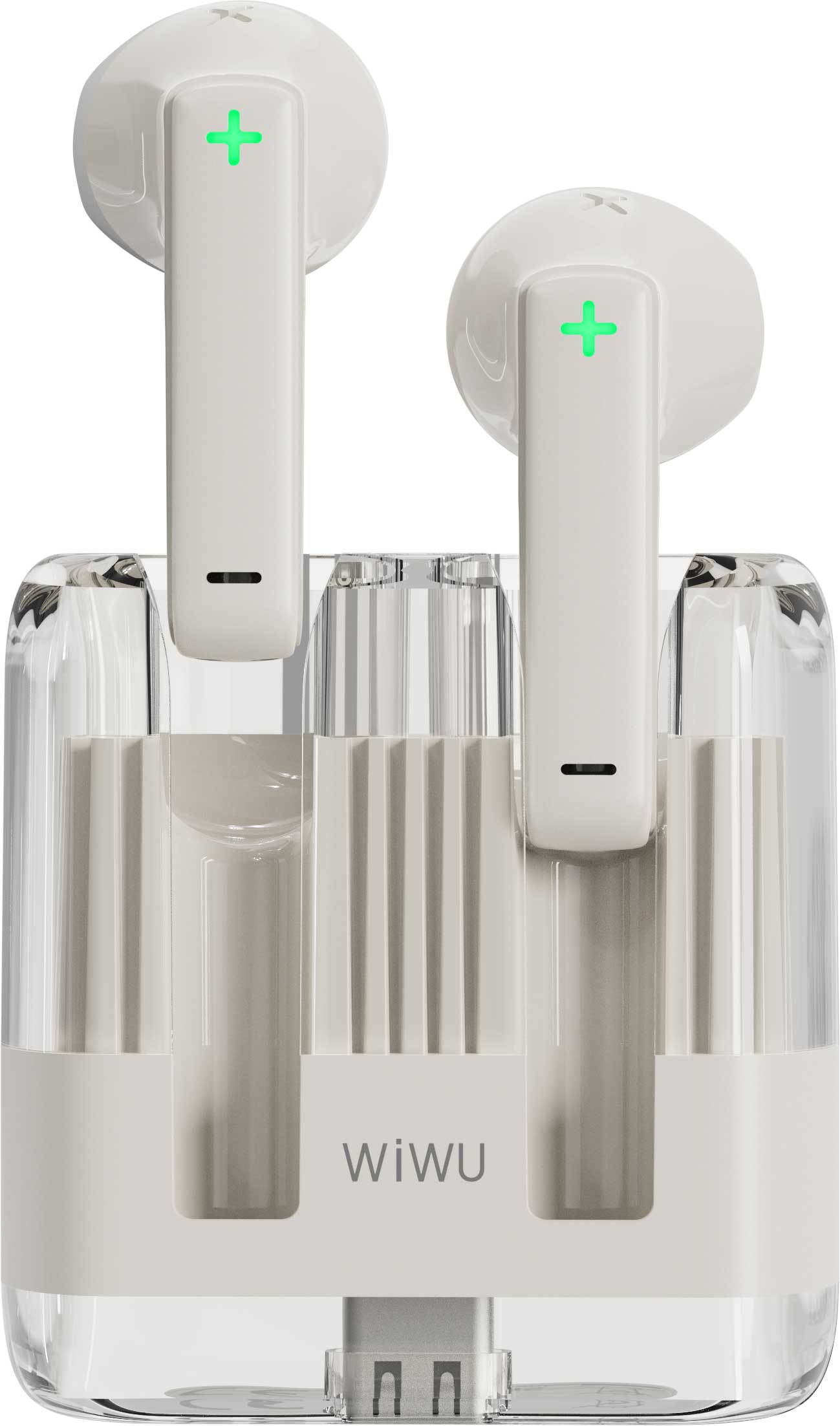 Handsfree Bluetooth WiWu T21, TWS, valkoinen 