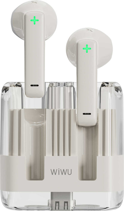 Handsfree Bluetooth WiWu T21, TWS, valkoinen 