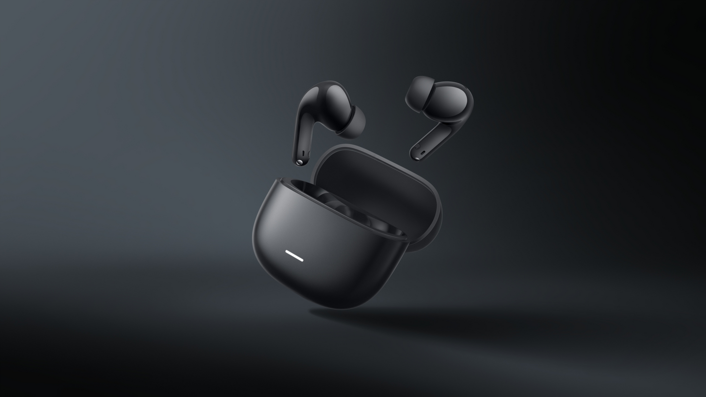 Handsfree Bluetooth Xiaomi Redmi Buds 8 Lite, TWS, ANC, MultiPoint, Musta BHR08OMGL