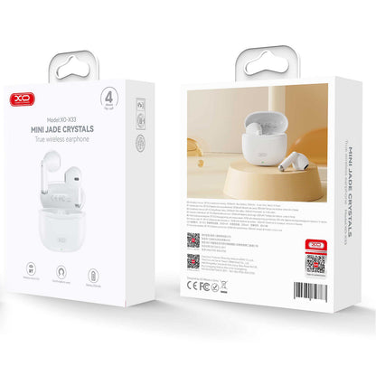 Handsfree Bluetooth XO Design X33, TWS, Valkoinen