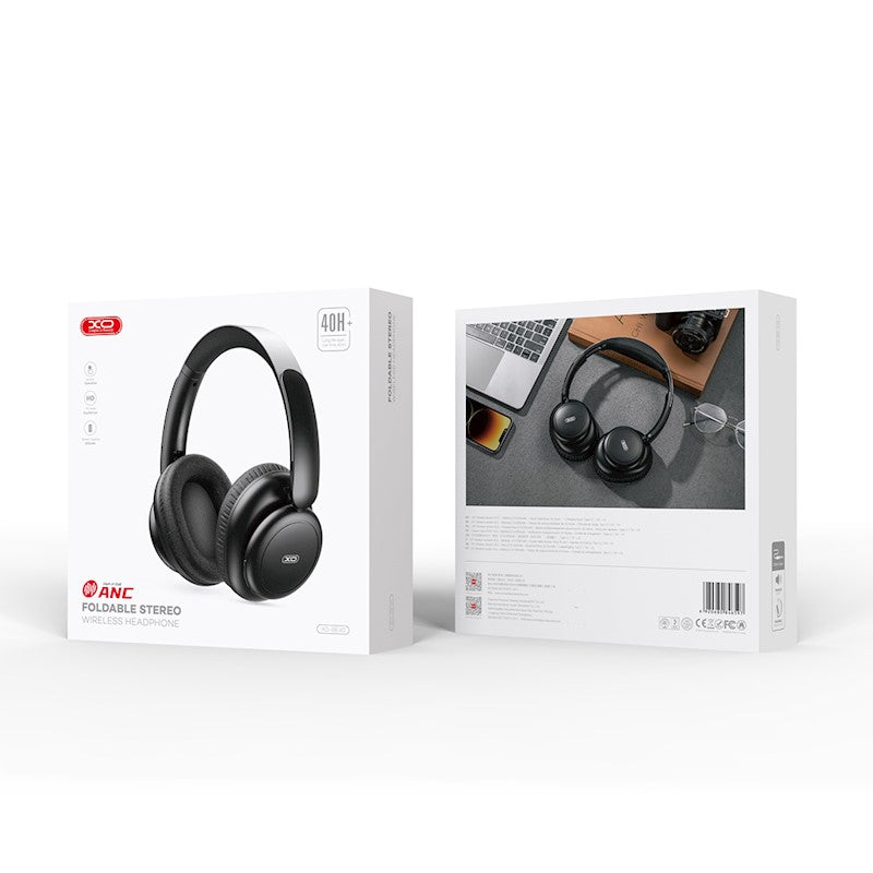 Bluetooth handsfree XO Design BE40, A2DP, ANC, musta 