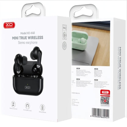 Handsfree Bluetooth XO Design X40, TWS, Musta