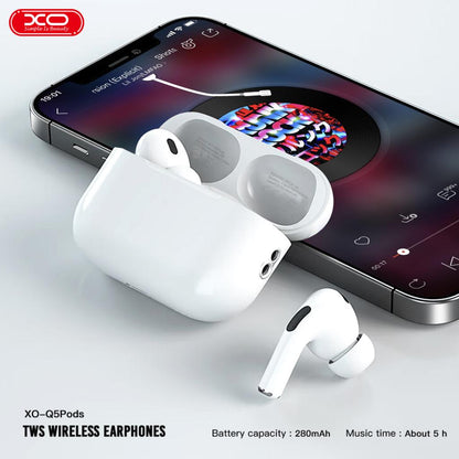 Handsfree Bluetooth XO Design Q5 Pods, TWS, White