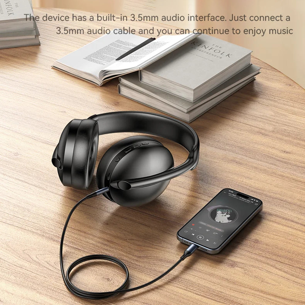 Handsfree Bluetooth Yesido EP08, A2DP, ANC, Musta