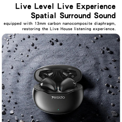 Handsfree Bluetooth Yesido TWS21, TWS, Valkoinen