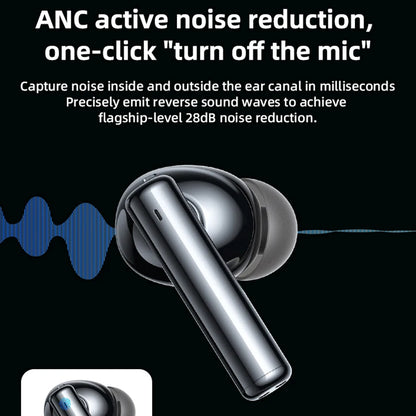 Handsfree Bluetooth Yesido TWS23, TWS, ANC, Musta