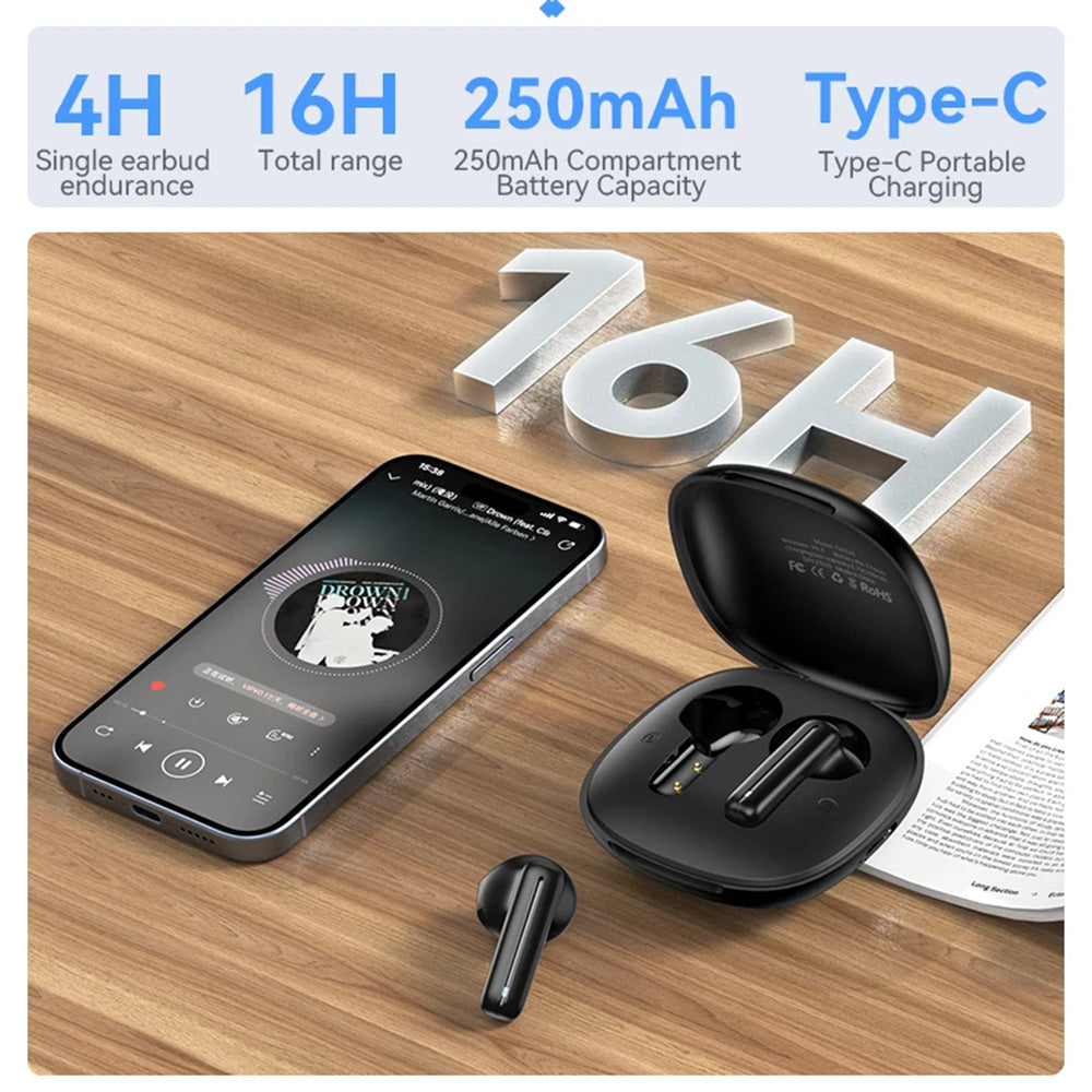 Handsfree Bluetooth Yesido TWS25, TWS, Musta