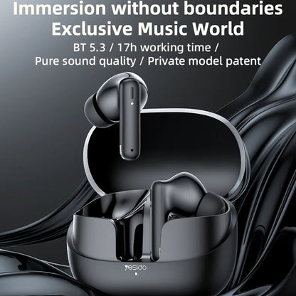 Handsfree Bluetooth Yesido TWS26, TWS, Musta