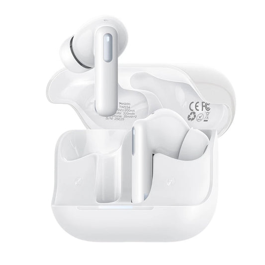 Handsfree Bluetooth Yesido TWS34, TWS, ANC, Valkoinen