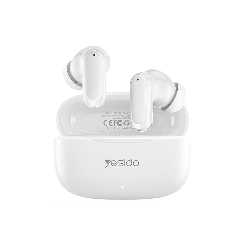 Handsfree Bluetooth Yesido TWS38, TWS, Valkoinen