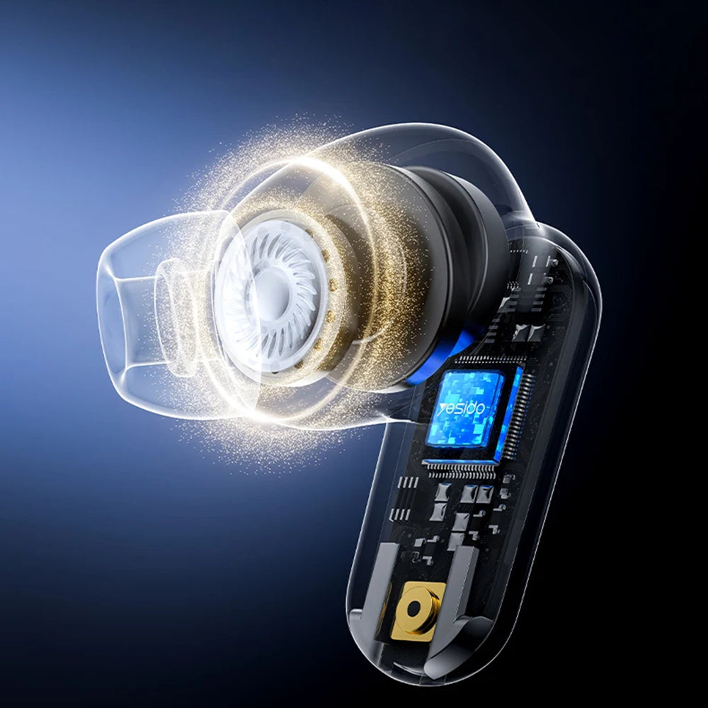 Handsfree Bluetooth Yesido TWS38, TWS, Musta