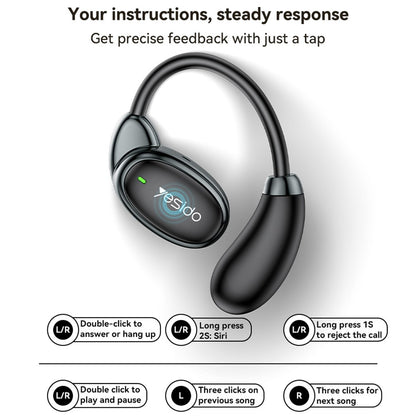 Handsfree Bluetooth Yesido YSP19 WH, TWS, Valkoinen