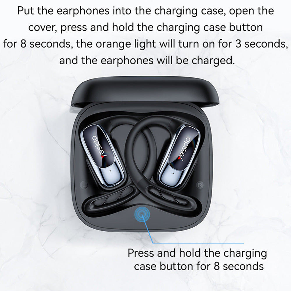 Handsfree Bluetooth Yesido YSP24, TWS, Musta