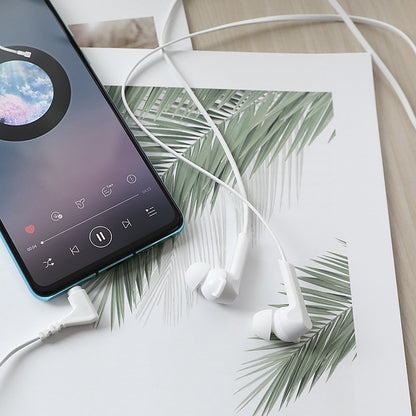 Handsfree 3.5mm HOCO M72 Admire, Valkoinen