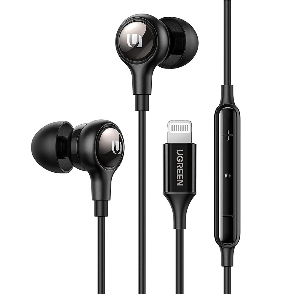 Handsfree Lightning UGREEN 30631, Musta