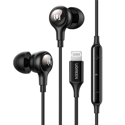 Handsfree Lightning UGREEN 30631, Musta