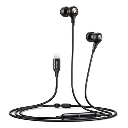 Handsfree Lightning UGREEN 30631, Musta
