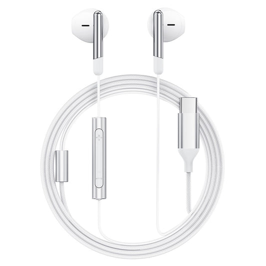 Handsfree USB-C Acefast L3, 1.2m, Valkoinen