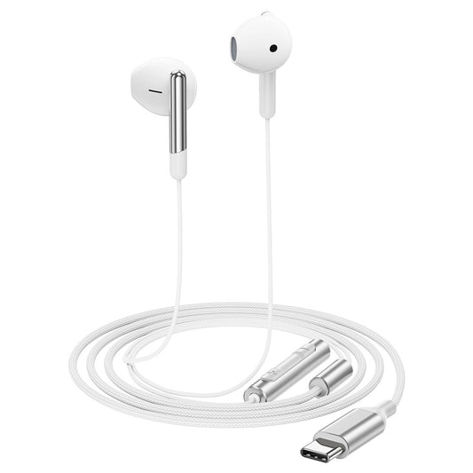 Handsfree USB-C Acefast L3, 1.2m, Valkoinen