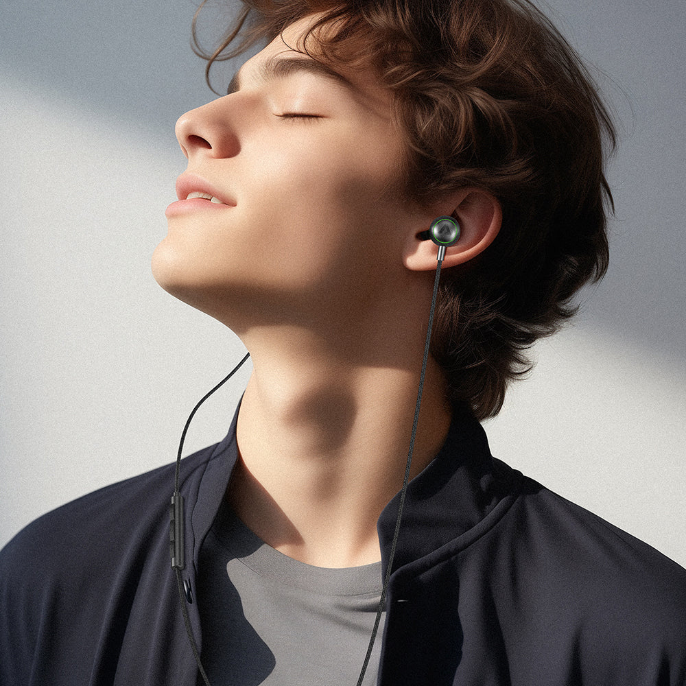 Handsfree USB-C Acefast L5, 1.2m, Musta