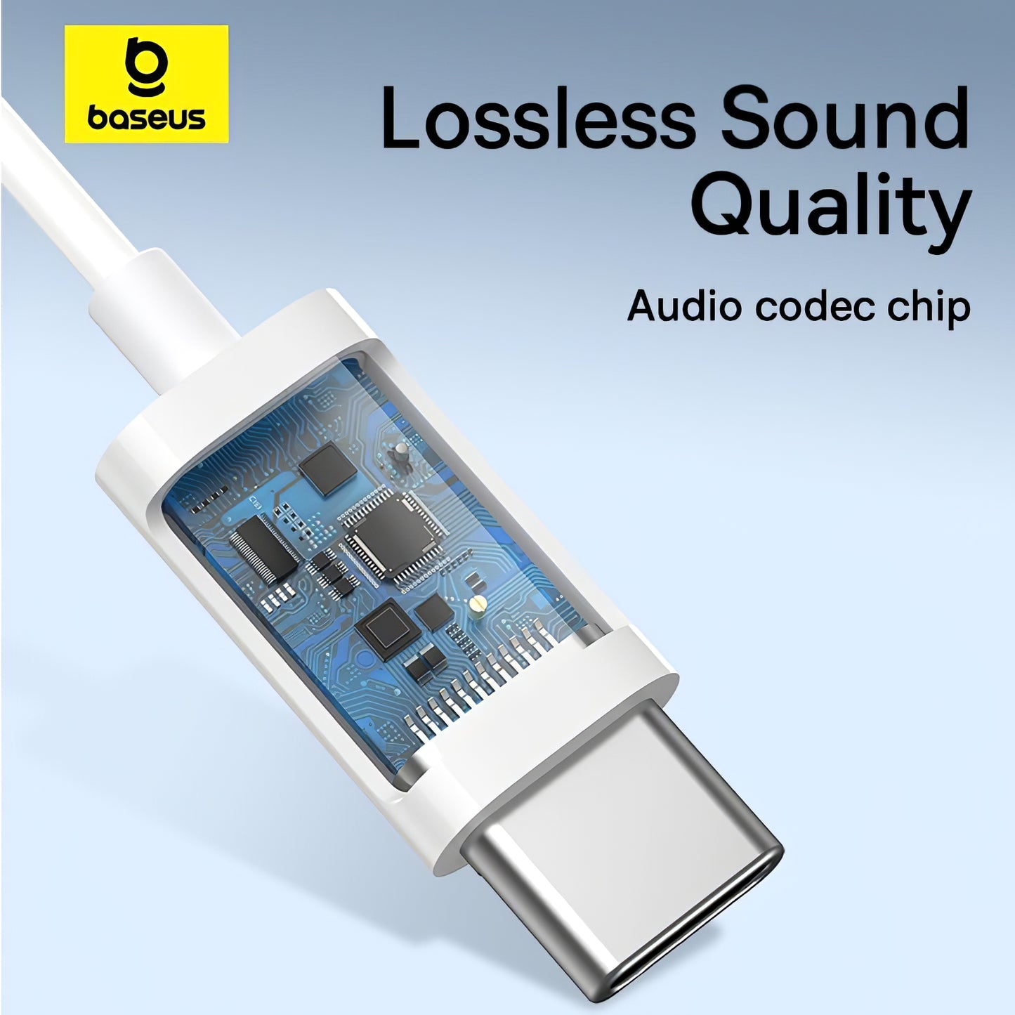 Handsfree USB-C Baseus Encok CZ17, valkoinen A00170000213-Z1 