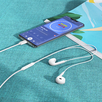 Handsfree USB-C Borofone BM100 Max Fuente, Valkoinen