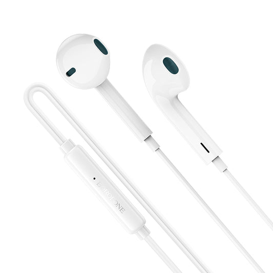 Handsfree USB-C Borofone BM100 Fuente, Valkoinen