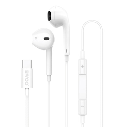 Handsfree USB-C BWOO HF175, Valkoinen