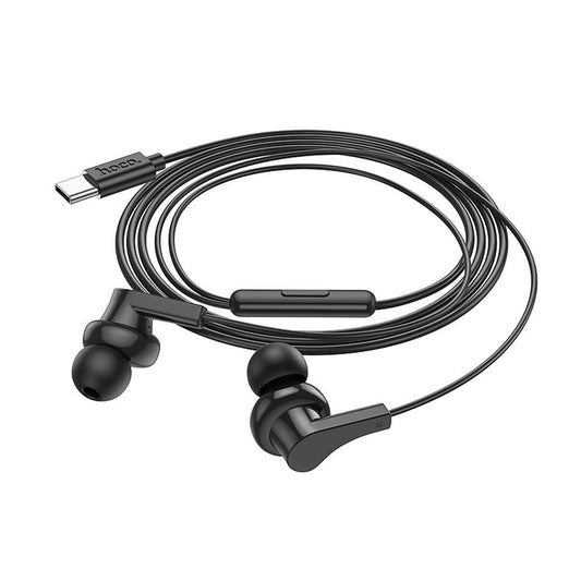 Handsfree USB-C HOCO M114, musta