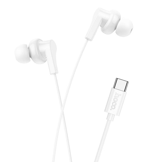 Handsfree USB-C HOCO M114, Valkoinen