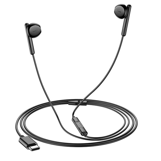 Handsfree USB-C HOCO M93, Musta