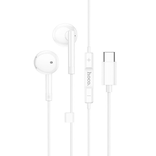 Handsfree USB-C HOCO M95, Valkoinen