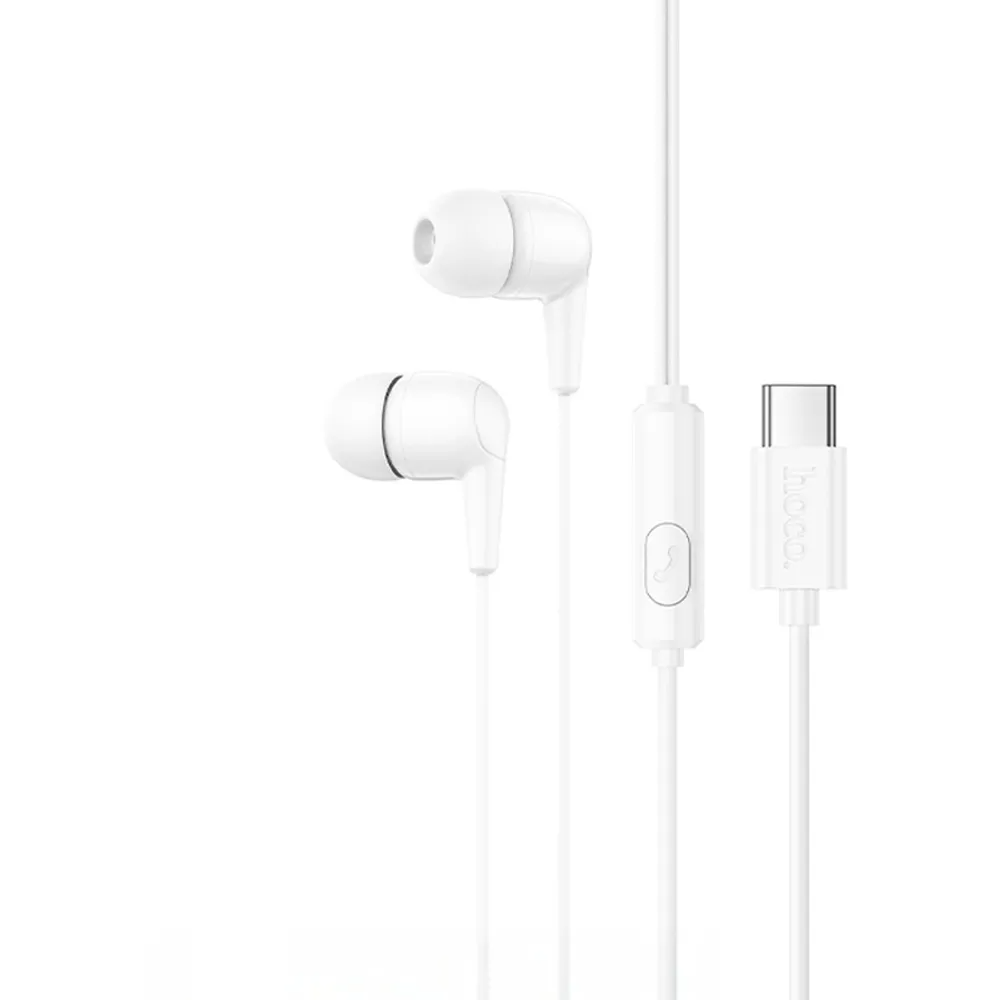 Handsfree USB-C HOCO M97, Valkoinen