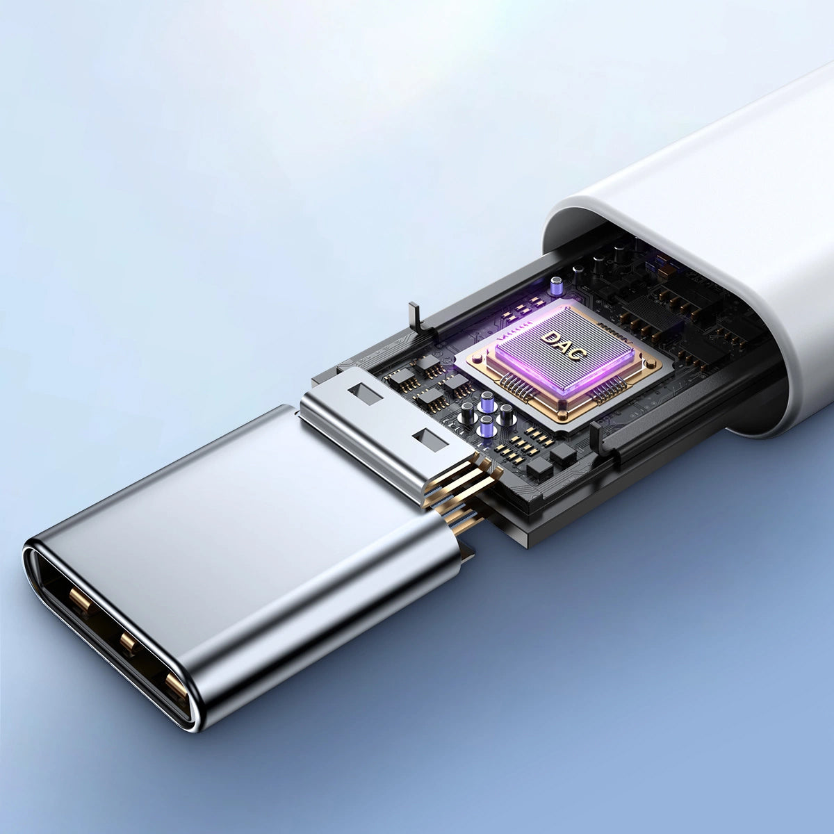 Handsfree USB-C Joyroom JR-EC05, Valkoinen