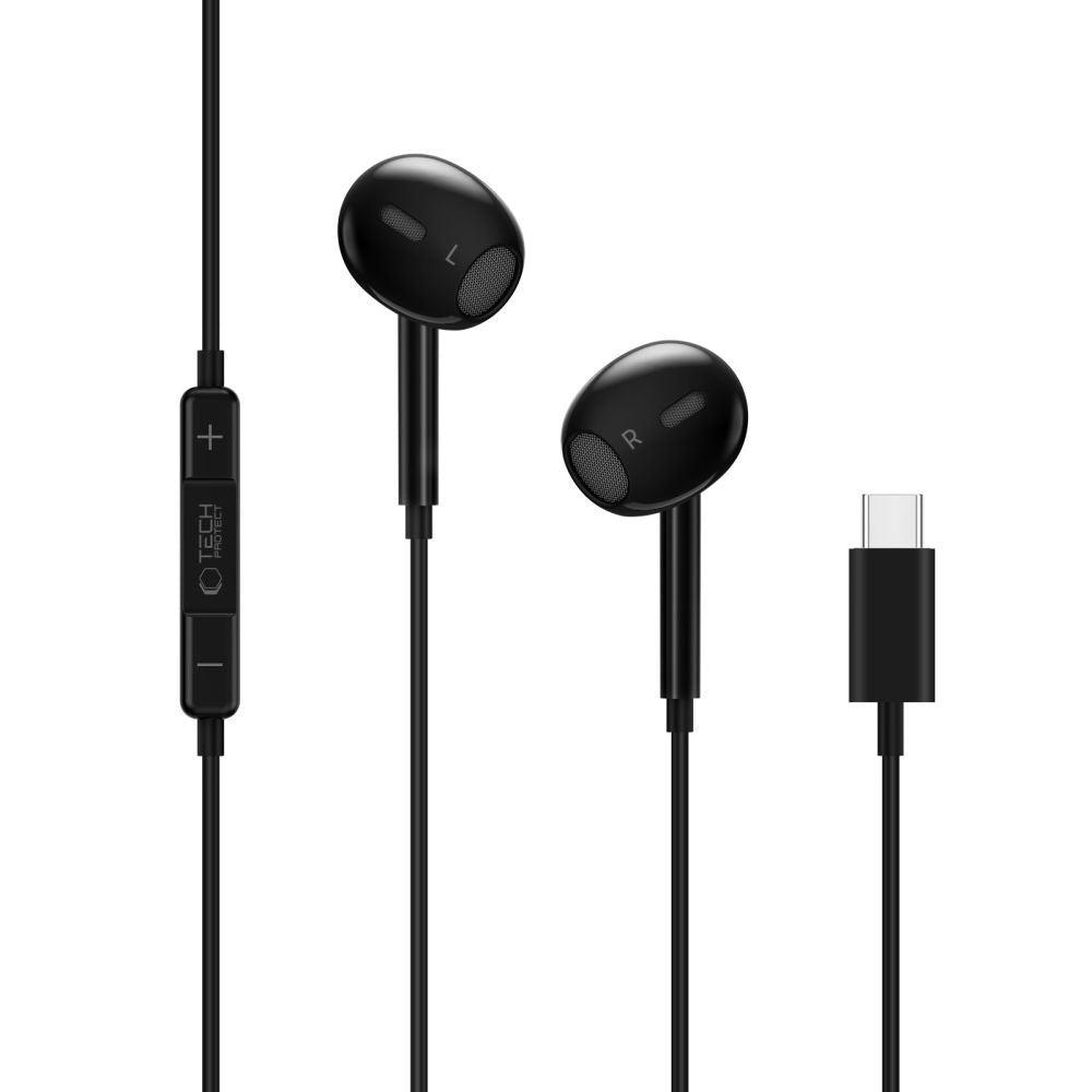 Handsfree USB-C Tech-Protect Ultraboost Core G2, Musta