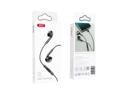 Handsfree USB-C XO Design EP74, Musta
