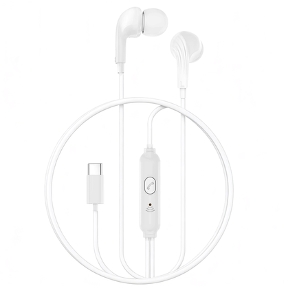 Handsfree USB-C XO Design EP82, Valkoinen