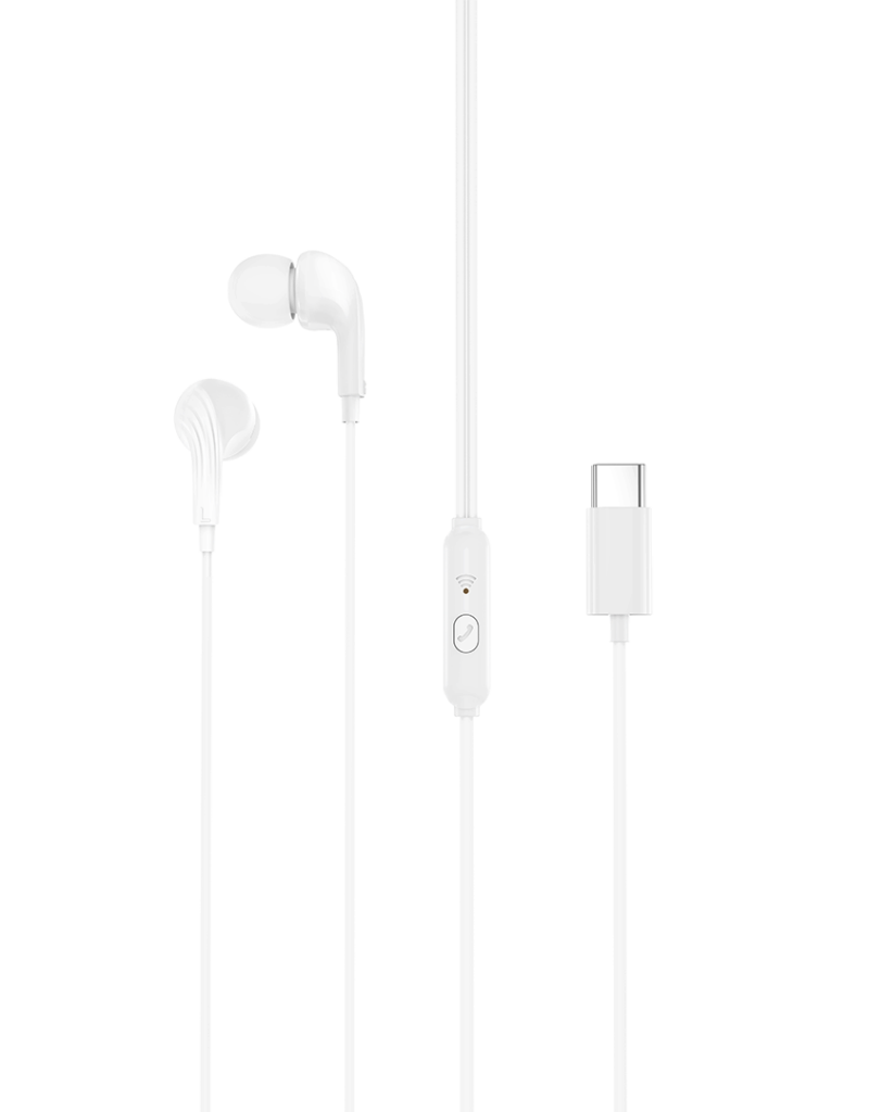 Handsfree USB-C XO Design EP82, Valkoinen