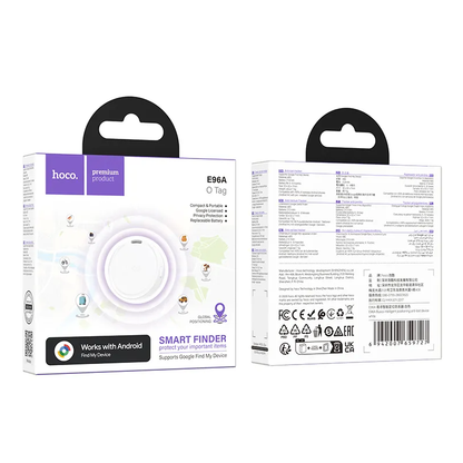 HOCO SmartTag E96A Android-sarjalle, Valkoinen