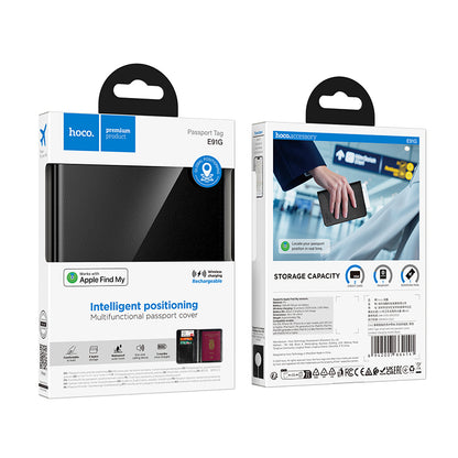 HOCO SmartTag Passport E91G iOS-sarjalle, musta