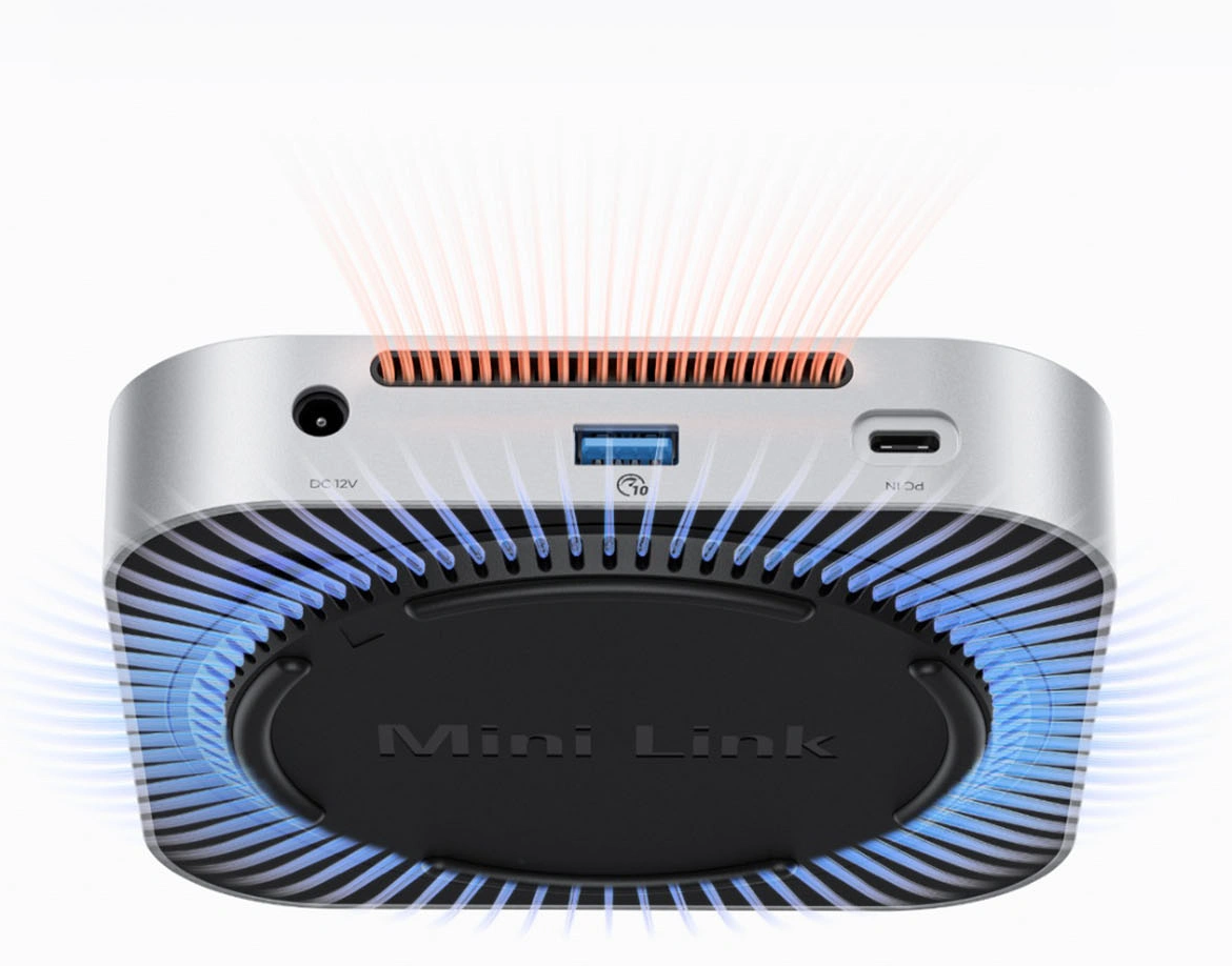 Orico MiniLink M49P monitoimihubi Apple Mac Mini M4:lle, 9-in-1, hopea