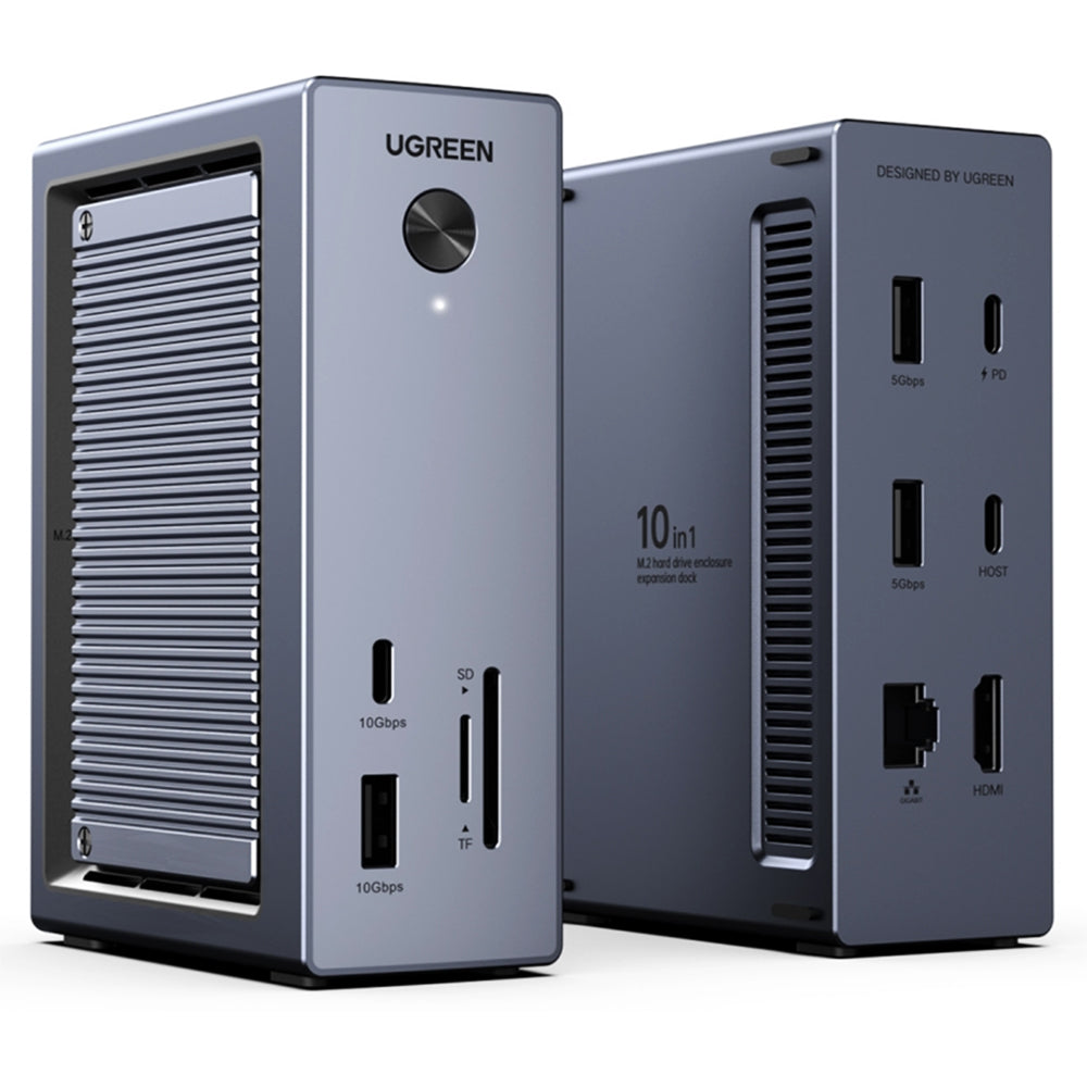 Monitoimihubi UGREEN CM923 (55735), 10in1, Harmaa