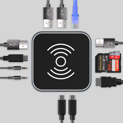 Monitoimikeskus WZK WHBC09Y8S, 12in1, Harmaa