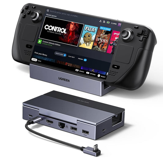 UGREEN 75126 -tukiasema kannettavalle konsolille, harmaa