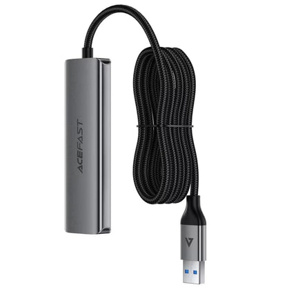 USB-hubi Acefast J17, 4in1, Harmaa