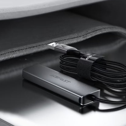 USB-hubi Acefast J17, 4in1, Harmaa